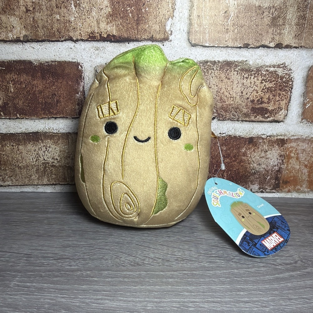 New Squishmallows Marvel Guardians Galaxy Groot Plush w/ Tag